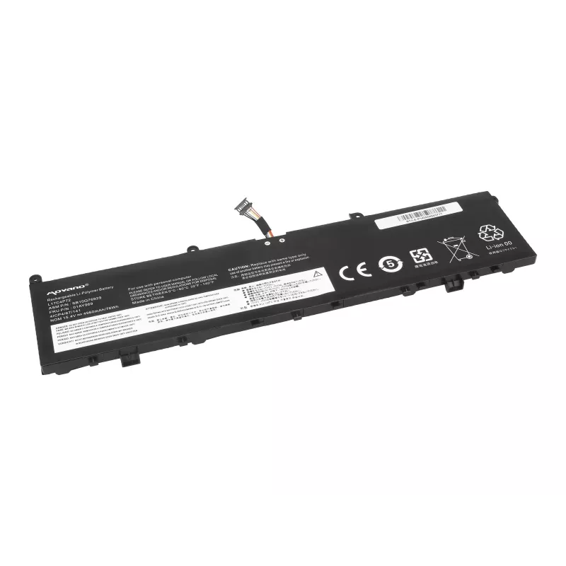 MOVANO Aku L17C4P72 L17M4P72 Lenovo ThinkPad P1 X1 Extreme 1st 2nd Gen 01AY969 jaoks - 4960 mAh (76 Wh)
