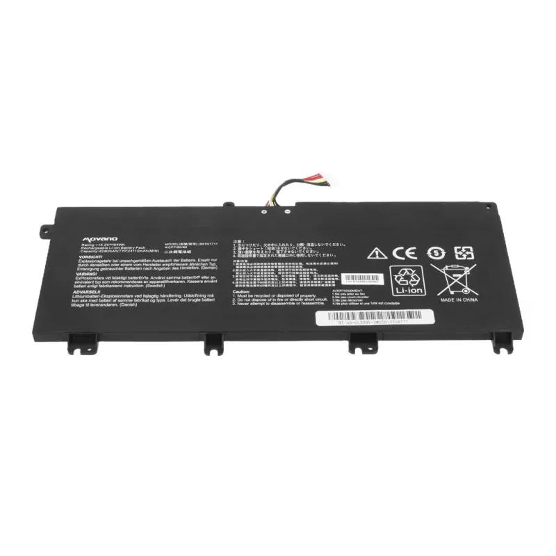 MOVANO Aku B41N1711 Asus ROG Strix GL703VD GL503VM GL503VD FX503VM jaoks - 4240 mAh (64 Wh)