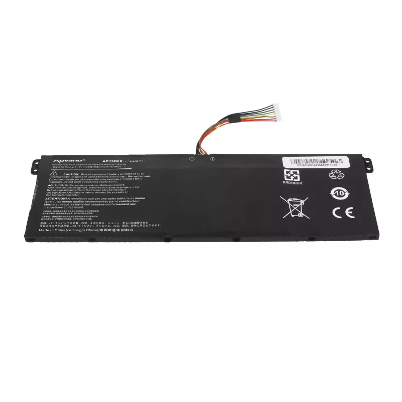 MOVANO Aku AP19B8K Acer Aspire 3 A314-22 A315-56 A315-57 A315-58 A317 jaoks - 3400 mAh (39 Wh)