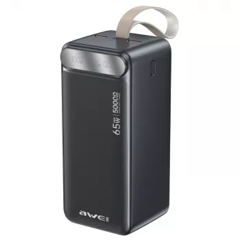 AWEI PA-81 Power Bank 50000mAh 65W PD 2xUSB-A/USB-C Must