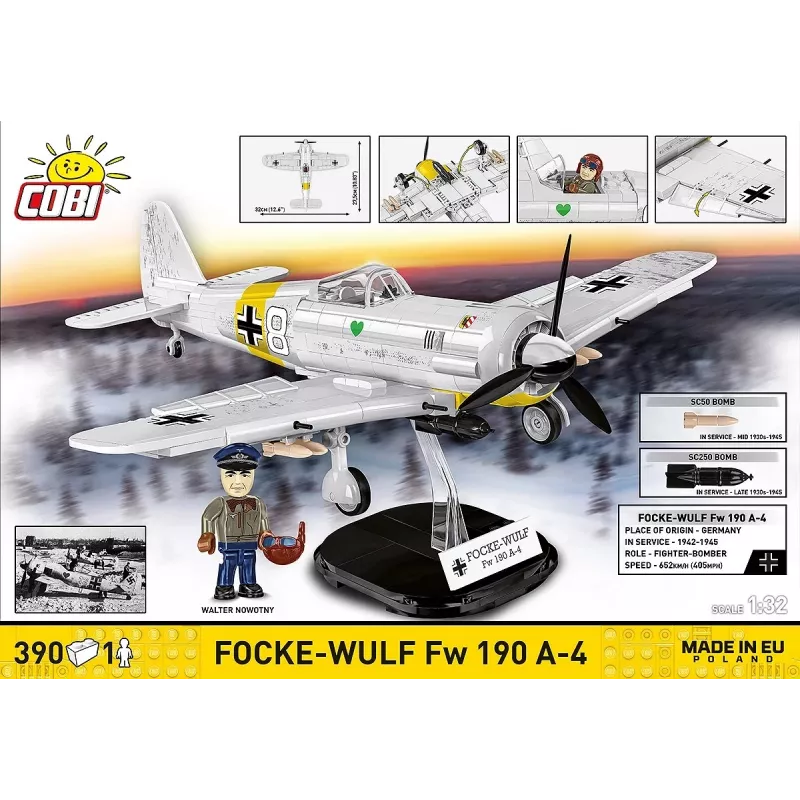 COBI Focke-Wulf Fw 190 A-4 Ehitusplokkide komplekt