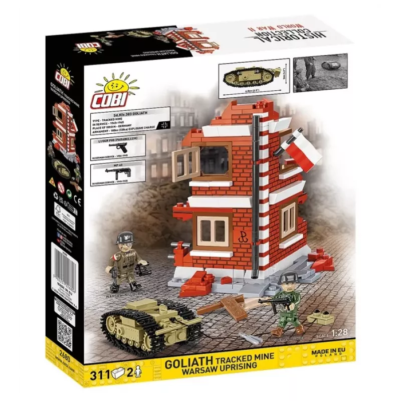 COBI Historical Collection Goliath Roomiväe Miin Varssavi Ülestõus 1:35 Mõõtkavas Mudel Ehituskomplekt - 311 tükki