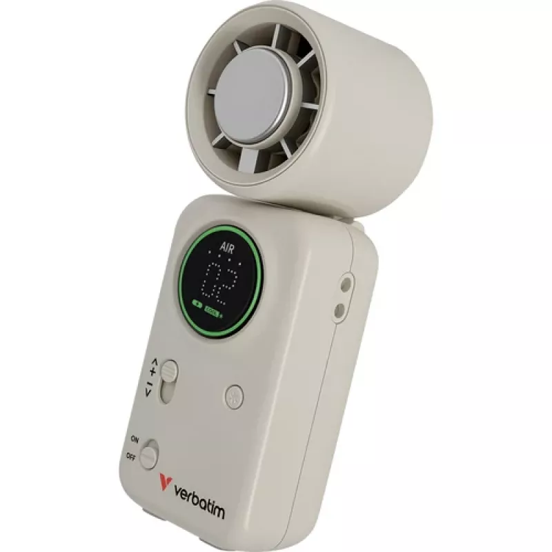 Verbatim Cool 'n' Go Ice Touch Pro käeshoitav ventilaator valge/hõbe 32346