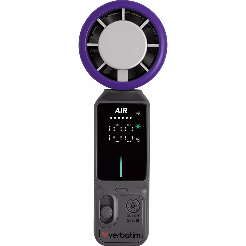 Verbatim Cool'n' Go Ice Touch Pro käeshoitav ventilaator Hall/Lilla