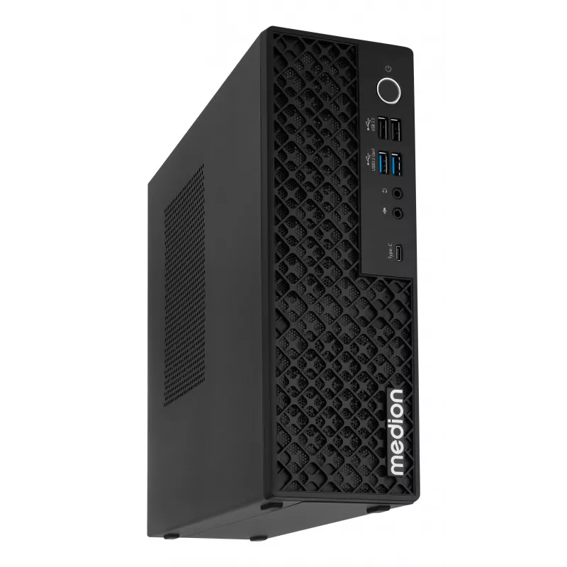 Medion 10026214 PICOWORX T80III MD340101 Mini arvuti, Intel Processor N100, 16GB RAM, 512GB SSD, Windows 11 Pro, Wi-Fi 6, must