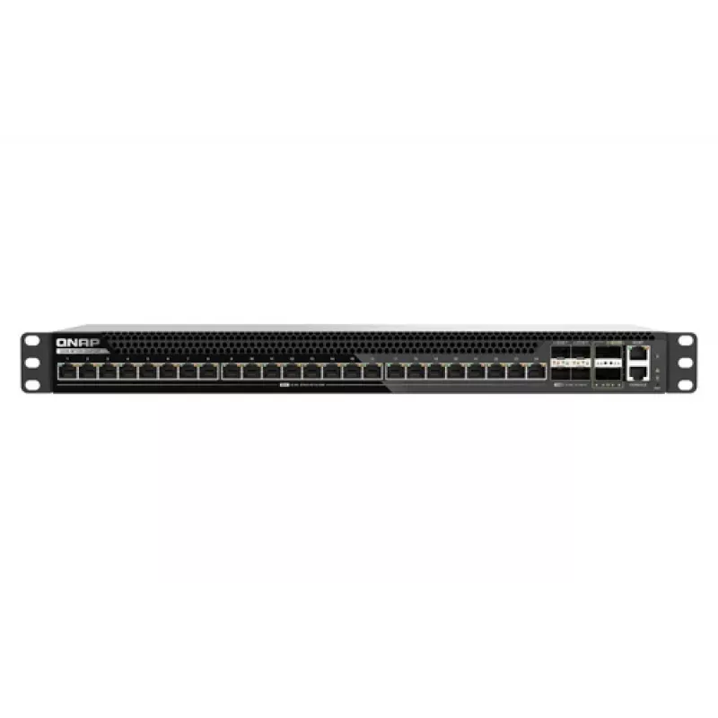QNAP QSW-M7230-2X4F24T 30-pordiline mitme gigabiti haldatav lüliti, 2x100GbE QSFP28, 4x25GbE SFP28, 24x10GbE RJ45, Layer 3 Lite