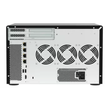 QNAP TVS-h1277AX-R5-16G 12-kohaline QuTS hero NAS, AMD EPYC 7232P 8-tuumaline, 64GB DDR4 ECC, 2x25GbE SFP28, 2x2.5GbE, 12x U.2 NVMe/SATA SSD pesa