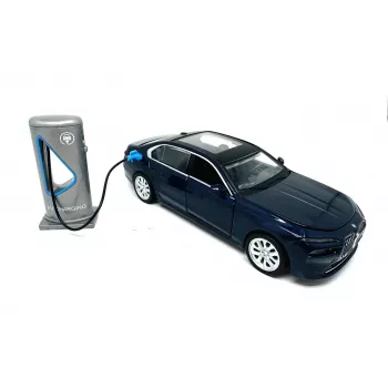 PULIO Auto MSZ 1/32 BMW i7 Heli- ja Valgusefektidega Die-Cast Automudel