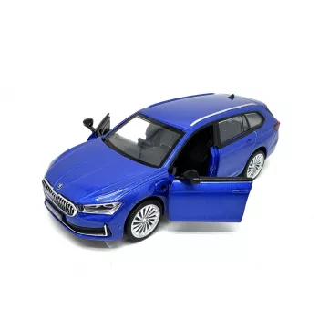PULIO 1:35 Skoda Superb Combi Die-Cast mudelauto heli- ja valgusefektidega