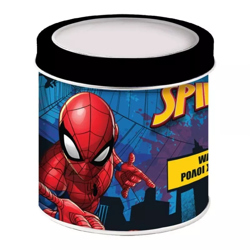 PULIO Spiderman analoog lastekell kollektsioneeritavas plekk-karbis