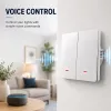 QOLTEC nutikas WiFi 2-kohaline taimeriga lüliti Tuya valge