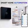 Qoltec Smart Touch valguslüliti 1-kohaline Wi-Fi taimer Tuya valge