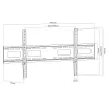 MACLEAN MC-420 Fikseeritud TV seinakinnitus 43-120 tolli ekraanidele, 120 kg, VESA kuni 900x600, must