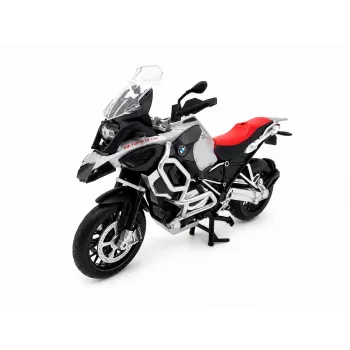 PULIO mootorratas MSZ 1/12 BMW R125GS Adventure hõbedane survevalumudel