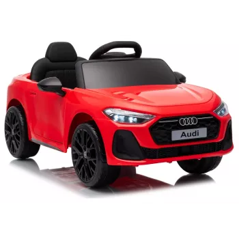 LEAN CARS Audi A5L HL788 Punane 12V Elektriline Sõiduauto Lastele Kaugjuhtimispuldiga, EVA Rattad, LED Tuled, Muusikapaneel, Turvavöö, Ökonahk Iste, Vanusele 3-6