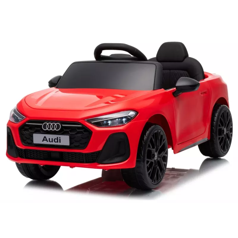 LEAN CARS Audi A5L HL788 Punane 12V Elektriline Sõiduauto Lastele Kaugjuhtimispuldiga, EVA Rattad, LED Tuled, Muusikapaneel, Turvavöö, Ökonahk Iste, Vanusele 3-6