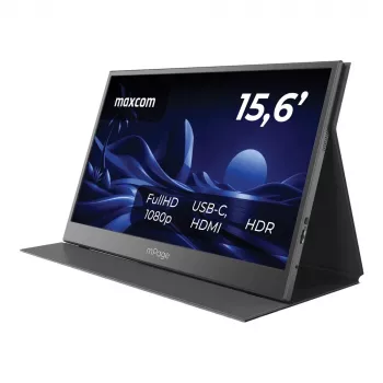 MAXCOM kaasaskantav monitor Mpage 15 - 15,6 tolli Full HD IPS USB-C HDR10 alumiinium