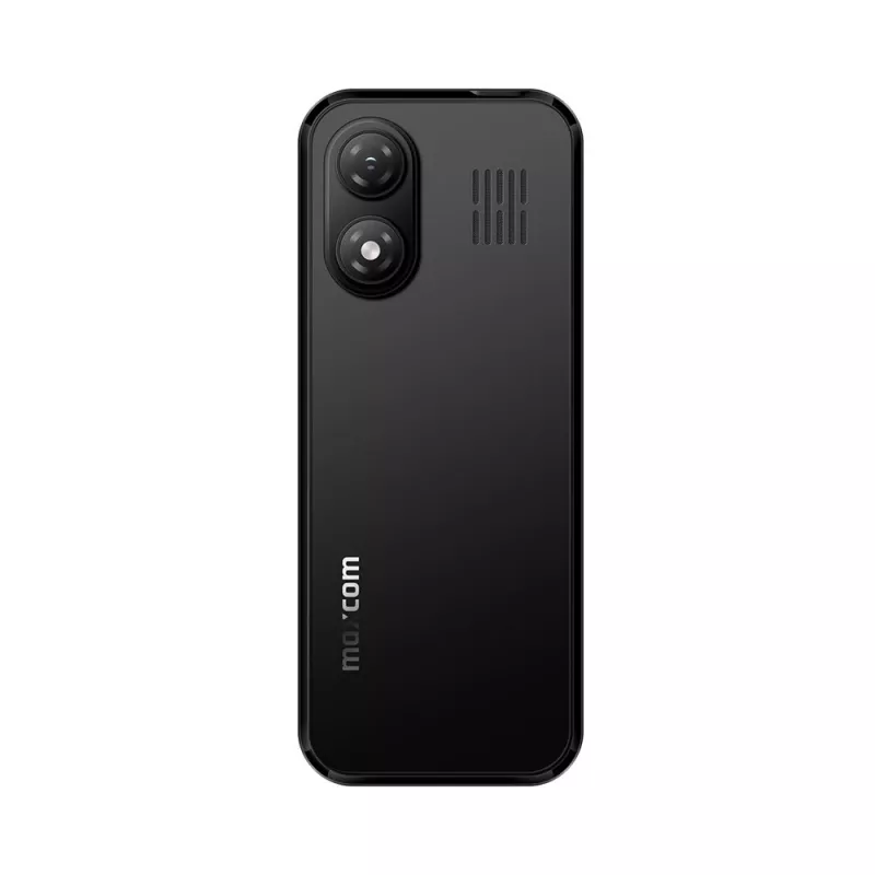 MAXCOM MM282 4G Dual SIM funktsioontelefon 2,8-tollise ekraaniga, KaiOS, 1400 mAh aku, USB-C, Bluetooth 5.1, Wi-Fi leviala, 2 MP kaamera, FM-raadio, must