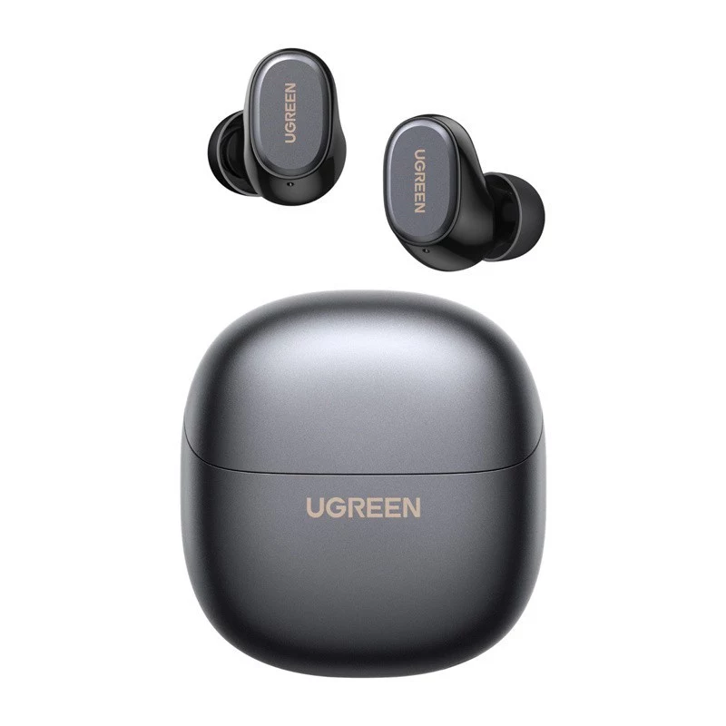 UGREEN WS220 TWS True Wireless Bluetooth 5.0 kõrvaklapid laadimiskarbiga, puutetundliku juhtimisega, IPX4 veekindlus, sisseehitatud mikrofon, 16h aku kestvus - must