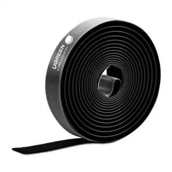 UGREEN LP124 Kaablikorraldaja Velcro-teip 2m must