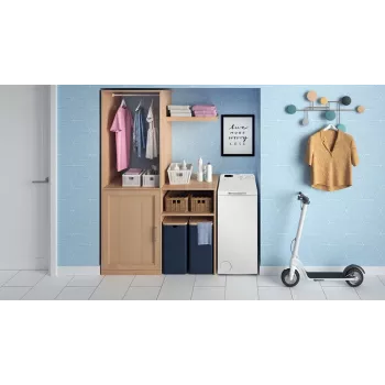 Indesit BTWS50400PLN pealtlaetav pesumasin, 5 kg, 1000 p/min, valge, energiaklass E