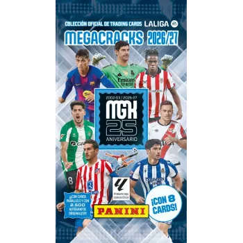 Panini La Liga 2027 Adrenalyn XL Kaardimängu tutvustuskarp – 50 kotikest (300 kaarti)