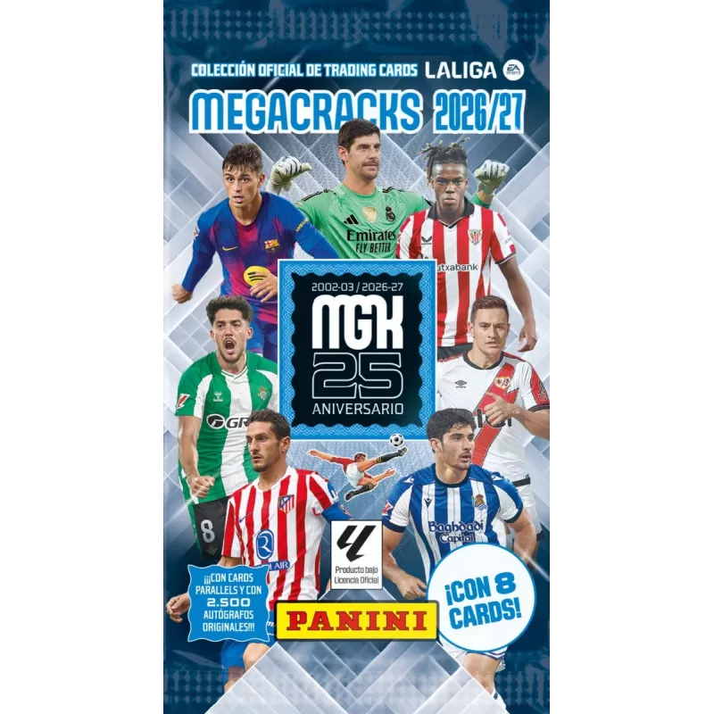 Panini La Liga 2027 Adrenalyn XL Kaardimängu tutvustuskarp – 50 kotikest (300 kaarti)