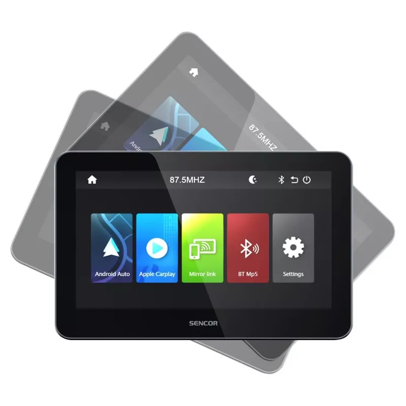 SENCOR SCT M760BWT 7 inch juhtmevaba CarPlay Android Auto 2-DIN multimeediavastuvõtja tagakaamera sisendiga