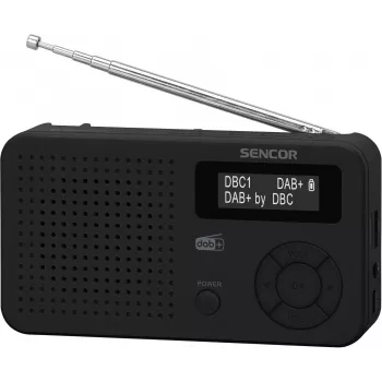 Sencor SRD 7210B DAB+ raadio FM/BT/USB - must