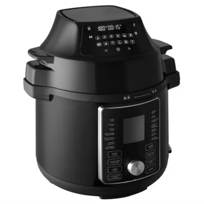 CONCEPT CK8000 Multikeetja õhufritüüri funktsiooniga, 6L pott, 3.5L korv, 1500W, 10 programmi, must/hõbe