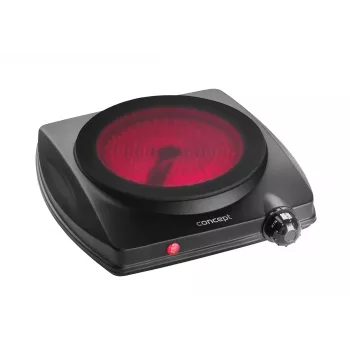 CONCEPT VE3065 Ühekordne elektripliit 1250W must