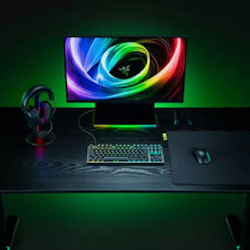 Razer Huntsman V3 Tenkeyless 8KHz mänguklaviatuur - Saksa paigutus (QWERTZ), Razer Analog Optical Switches Gen-2, Chroma RGB, must