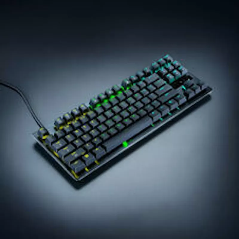 Razer Huntsman V3 Tenkeyless 8KHz mänguklaviatuur - Saksa paigutus (QWERTZ), Razer Analog Optical Switches Gen-2, Chroma RGB, must