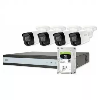 ABUS Security-Center TVVR33843T komplekt 4 analoog-minitorukaamera ja salvestiga