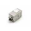 DIGITUS DN-93615-D CAT 6A Keystone Moodul, Varjestatud, Ilma Tööriistata, 10GBase-T, 500 MHz, Tsingivalu, Kullatud Kontaktid, T568A/B, PoE++ Valmis