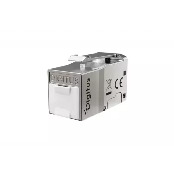 DIGITUS Keystone Moodul Cat. 6A, varjestatud, tööriistavaba, RJ45, hõbedane
