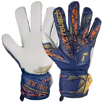 Reusch Attrakt Grip väravavahi kindad sügavsinine/valge/ereoranž suurus 11