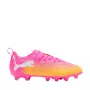 Puma Future 9 Play FG/AG laste jalgpallisaapad must valge roosa 36