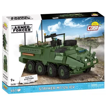 COBI Stryker M1126 ICV (1:35 mõõtkavas) – detailne sõjaväesõiduki mudelikomplekt