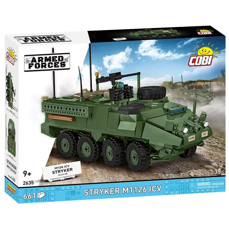 COBI Stryker M1126 ICV (1:35 mõõtkavas) – detailne sõjaväesõiduki mudelikomplekt