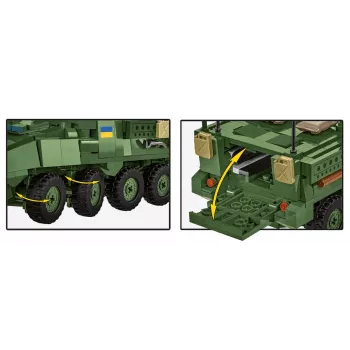 COBI Stryker M1126 ICV (1:35 mõõtkavas) – detailne sõjaväesõiduki mudelikomplekt
