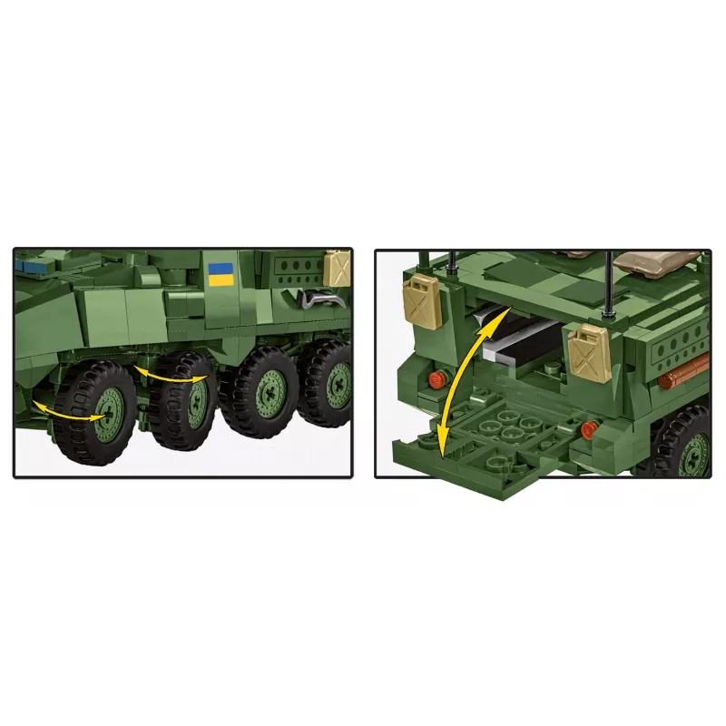 COBI Stryker M1126 ICV (1:35 mõõtkavas) – detailne sõjaväesõiduki mudelikomplekt
