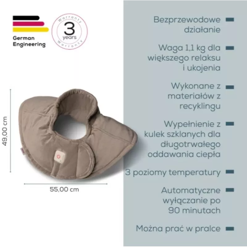 Beurer HK 165 Huggy soojenduspadi Smokey Taupe