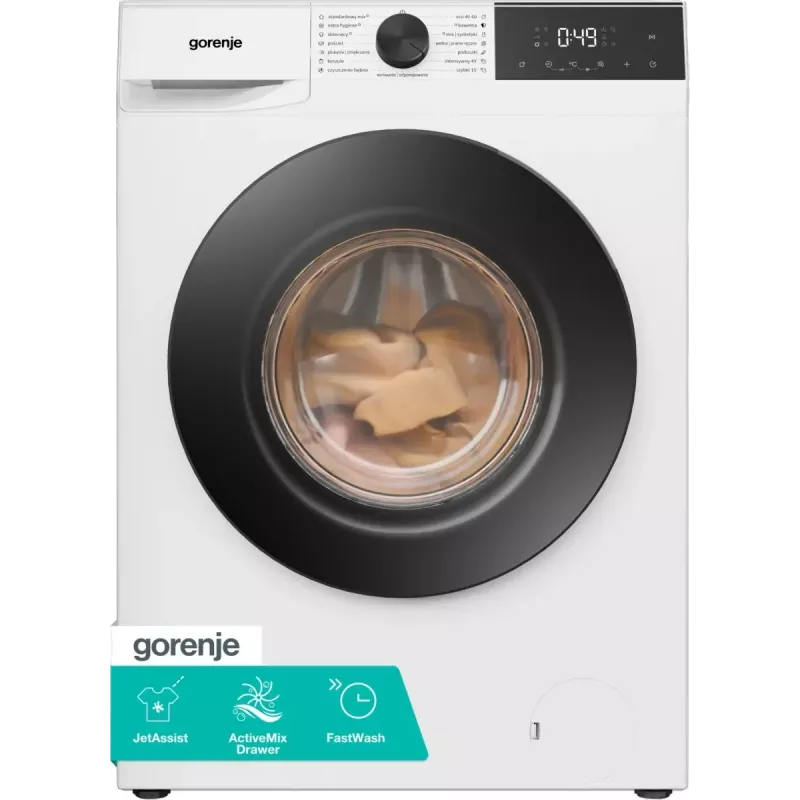 Gorenje WG2P84A32/PL Vabaltseisev esitäitega pesumasin, 8 kg, 1400 p/min, A energiaklass, Valge