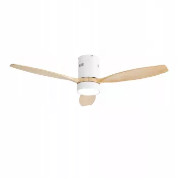 Extralink Nature Flow 52 nutikas WiFi laeventilaator puidust labadega, DC-mootor, LED-valgusti, rakenduse juhtimine, 132 cm