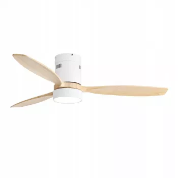 Extralink Nature Flow 52 nutikas WiFi laeventilaator puidust labadega, DC-mootor, LED-valgusti, rakenduse juhtimine, 132 cm