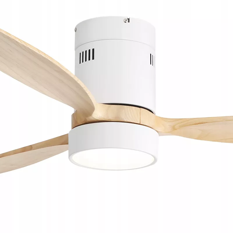 Extralink Nature Flow 52 nutikas WiFi laeventilaator puidust labadega, DC-mootor, LED-valgusti, rakenduse juhtimine, 132 cm