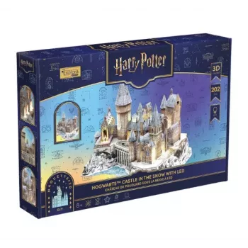 CUBIC FUN 3D-pusle Harry Potter Sigatühi Suur saal ja Astronoomiatorn LED-tuledega – 850 tükki, kollektsioneeritav mudelikomplekt