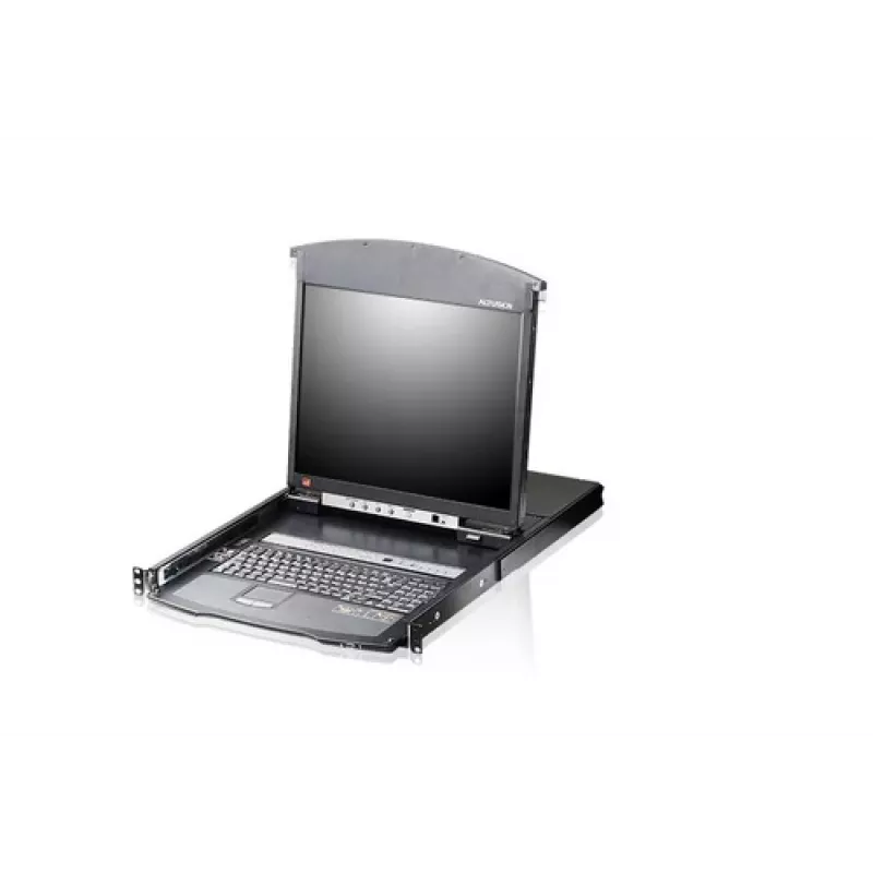 ATEN KL1508AiM F 17-tolline LCD IP KVM Switch - 8-pordiline riiulikonsool kaugjuurdepääsuga