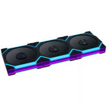 Lian Li UNI FAN SL FLEX Wireless ARGB Reverse Blade 120mm PWM ventilaator - 3 pakki kontrolleriga, must